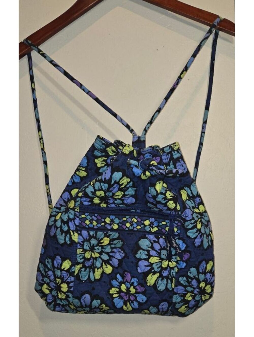Vera Bradley Floral Quilted Drawstring Backpack